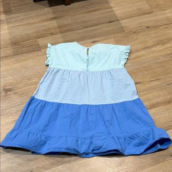 Simply Southern Size M Blue Color  Block Dress - Picture 4 of 9